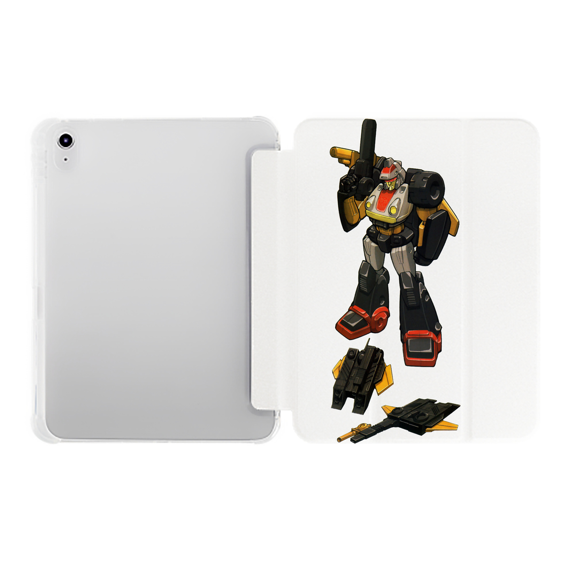 （画像用）  IPad ケース ペン収納付き 三つ折りスタンド PUレザー×シリコン 対応機種9.5/10.5/10.9インチ